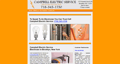 Desktop Screenshot of campbellelectricservice.com
